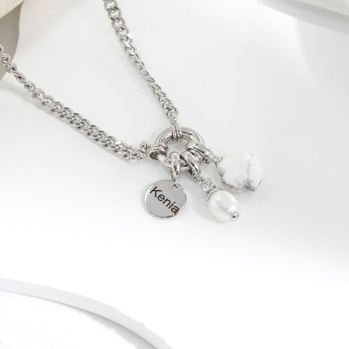 Personalized engraved name necklace, multiple DIY pendants available