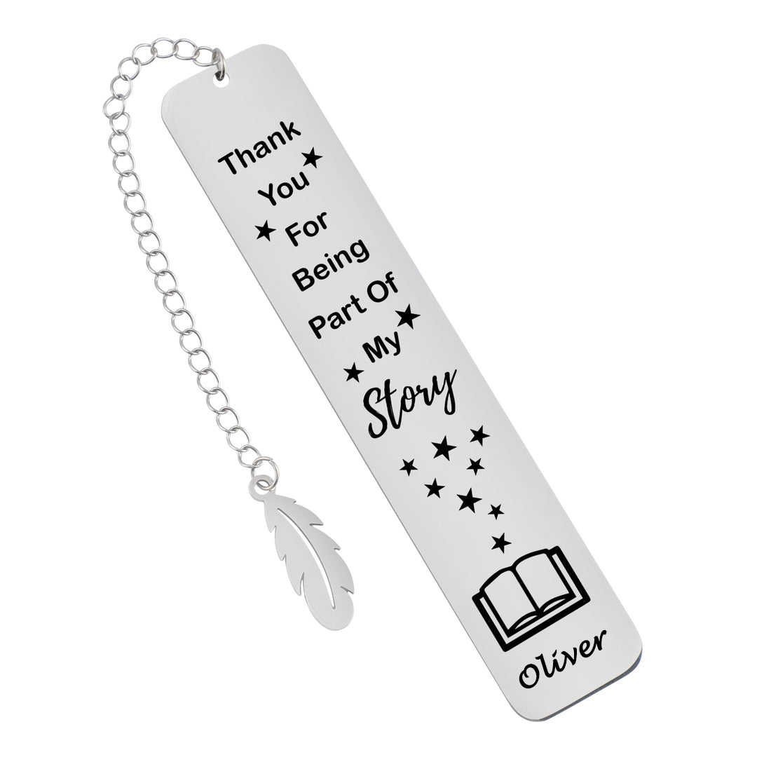 Personalized Name Inspirational Bookmark Thank You Gift