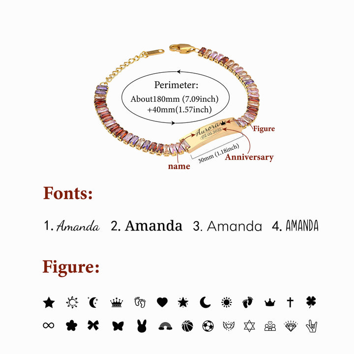 Custom Women’s Diamond Bracelet – Personalized Elegance in Every Sparkle