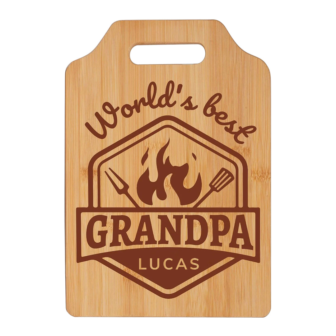 Personalized Bamboo Cutting Board Gifts for Grandpa