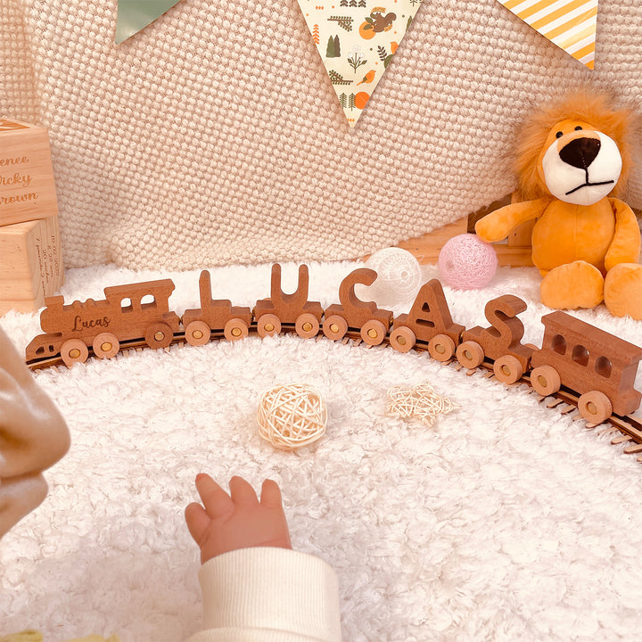 Personalized Wooden Name Baby Train