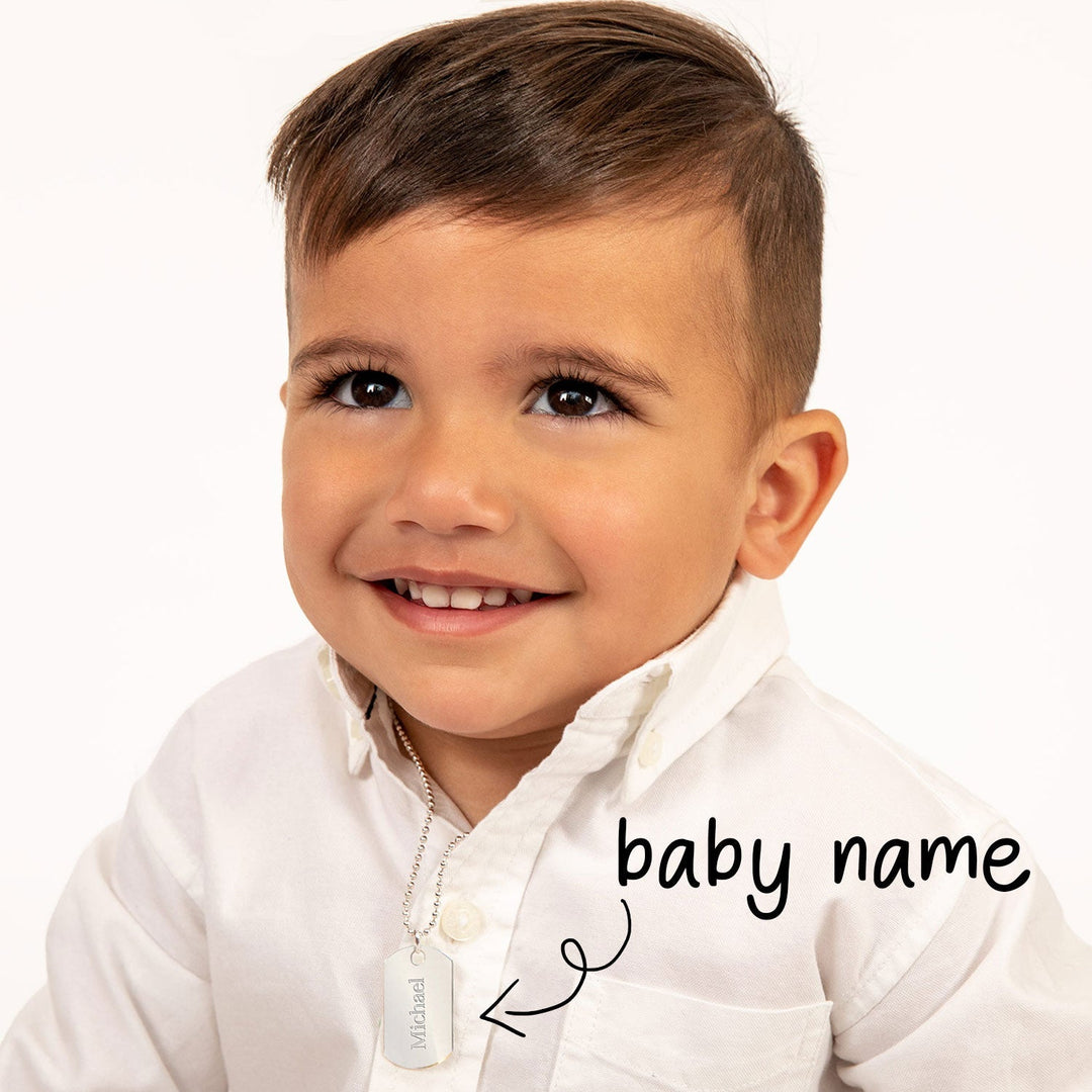 Personalized Boy's Nameplate Necklace