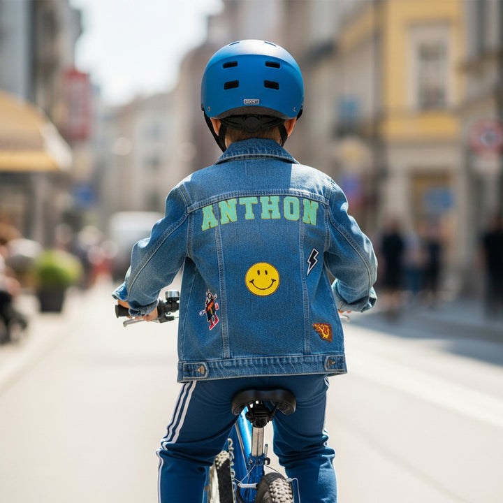 Personalized Kids Name Patch Jean Jacket