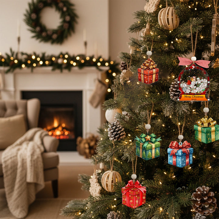 Personalized Christmas 2025 Family Name Cookies Ornament – 3-Layer Acrylic Shake Keepsake for Holiday Magic