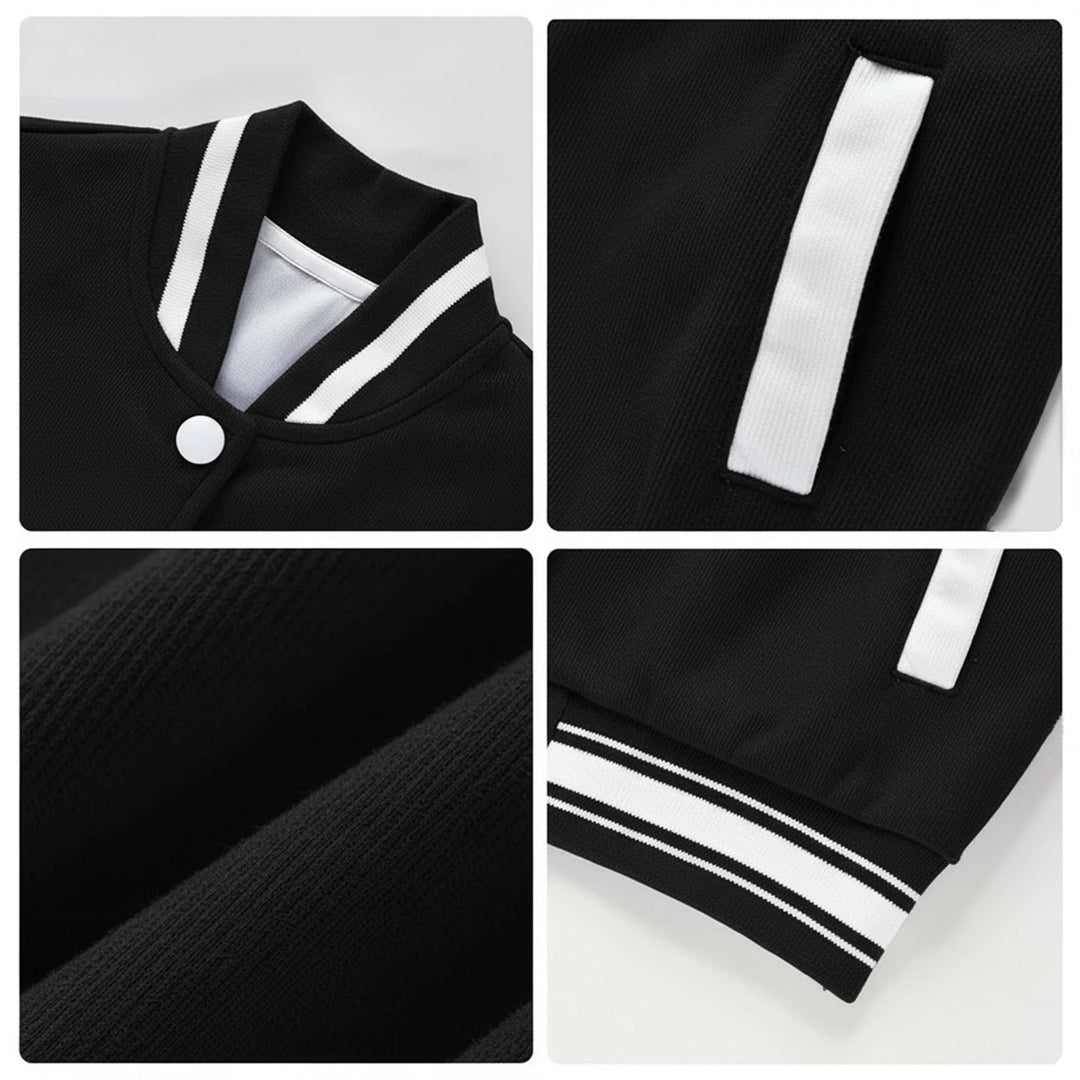 Personalized Kids Patch Baseball Jacket – Custom Varsity Style for Boys & Girls