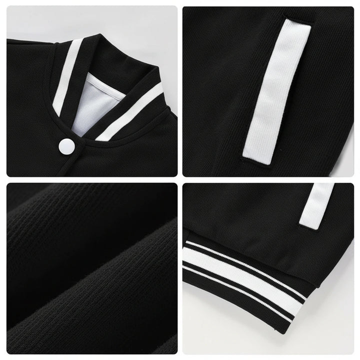 Personalized Kids Patch Baseball Jacket – Custom Varsity Style for Boys & Girls