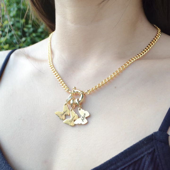 Personalized engraved name necklace, multiple DIY pendants available