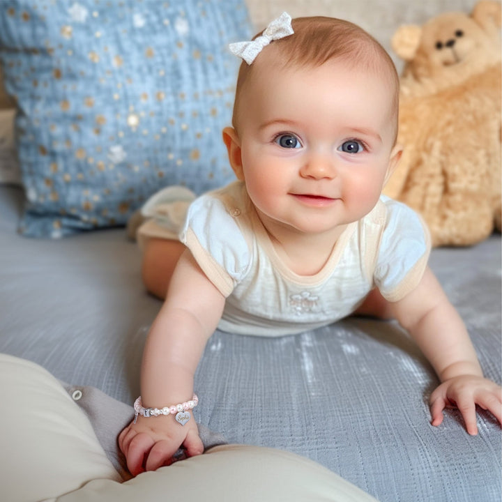 Personalized Name Baby 1st Birthday Bracelet