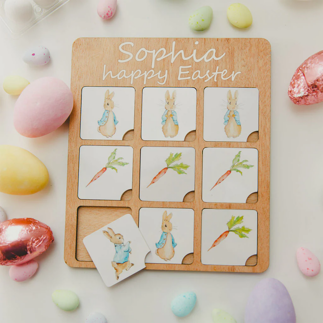 Personalized Name Easter Themed Tic Tac Toe