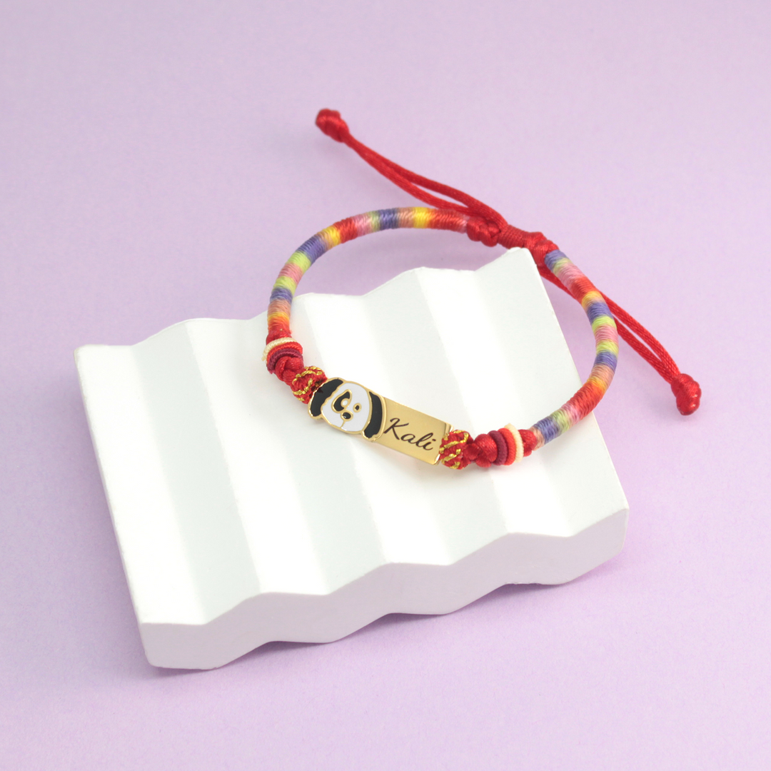 Colorful Cartoon Epoxy Name Bracelet – Personalized Jewelry for Babies & Kids