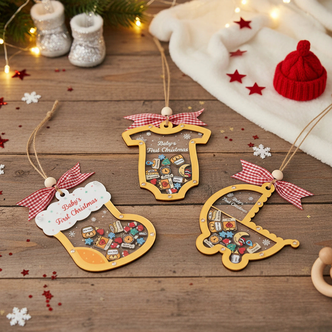 Personalized Baby’s First Christmas 2025 Ornament