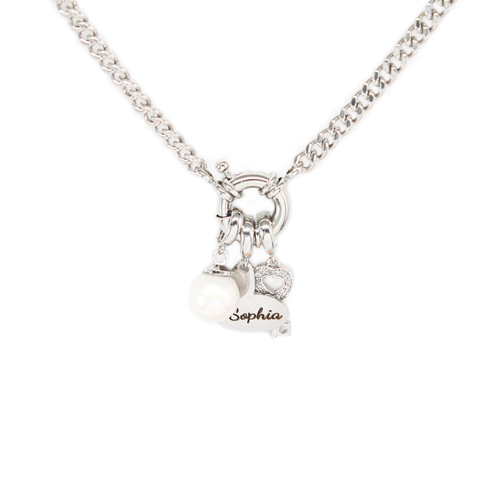 Personalized engraved name necklace, multiple DIY pendants available