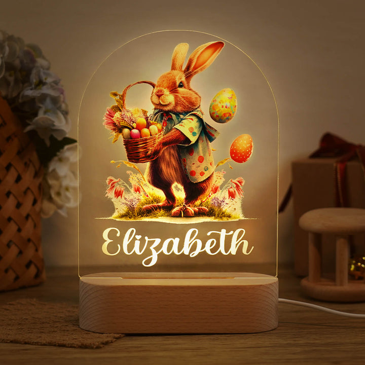 Personalized Easter Bunny Name Night Light