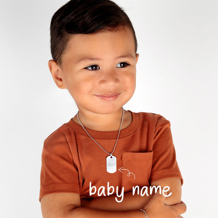 Personalized Boy's Nameplate Necklace