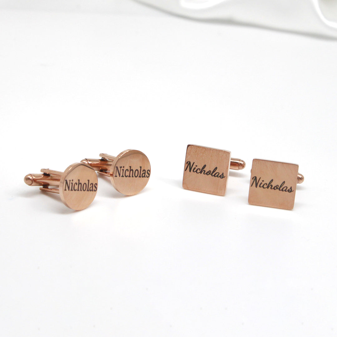 Personalized Father Cufflinks Groom Wedding Cufflinks