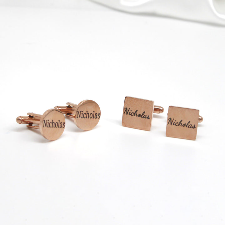Personalized Father Cufflinks Groom Wedding Cufflinks