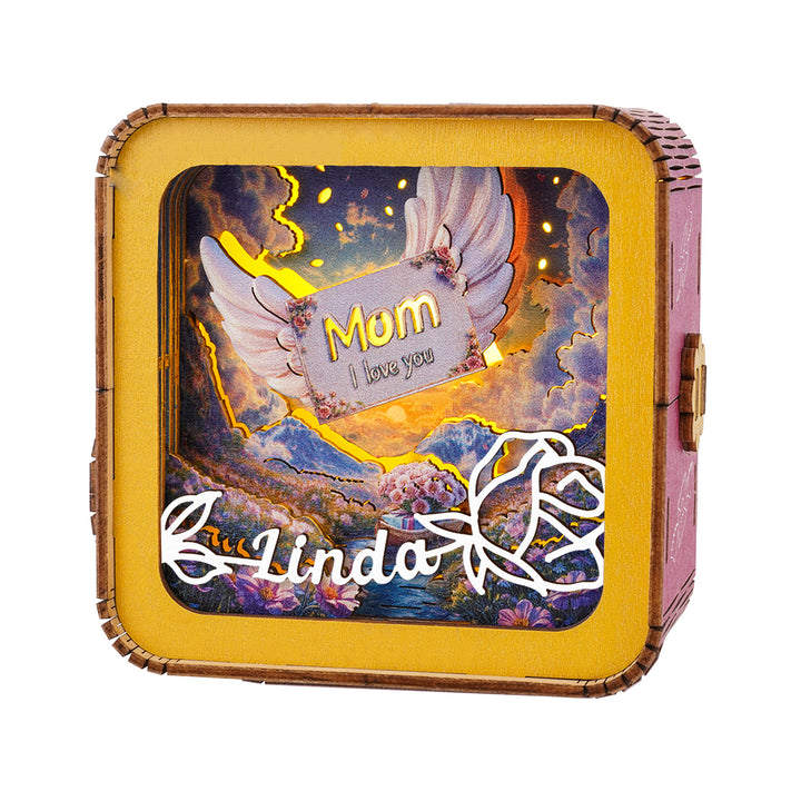 Personalized Kit- 3D Wooden Puzzle Night Light “Words fail, love endures”
