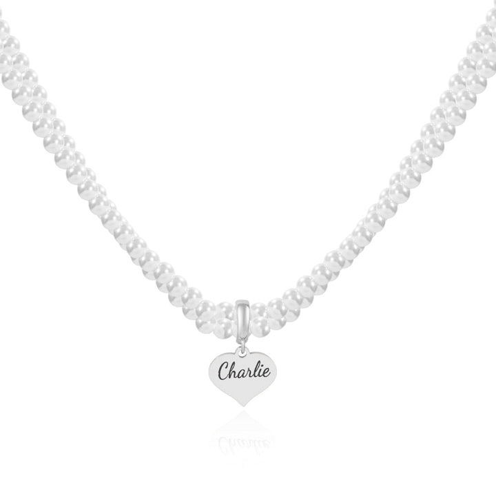 Personalized Double Strand Pearl Necklace