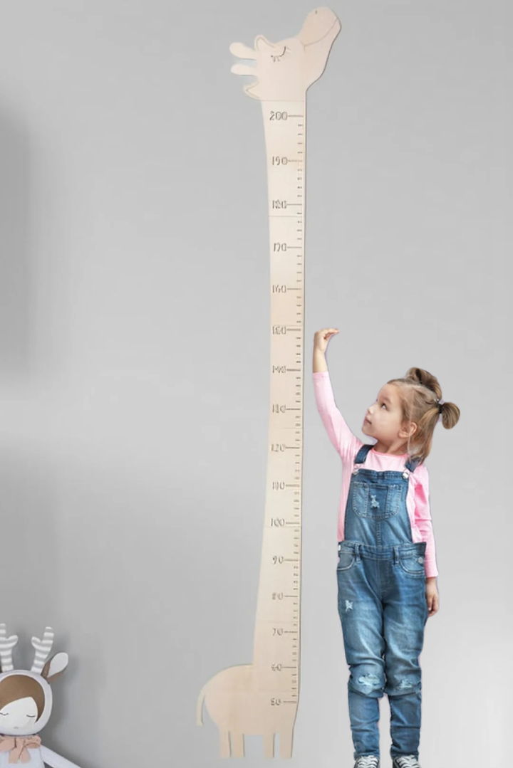 Personalized Wooden Giraffe Growth Chart Ruler