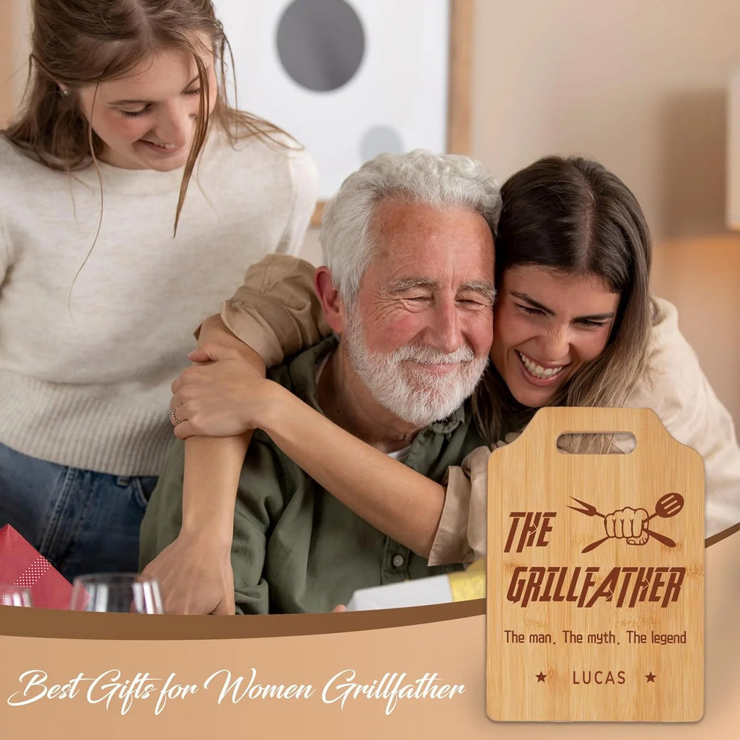 Personalized Bamboo Cutting Board Gifts for Grandpa