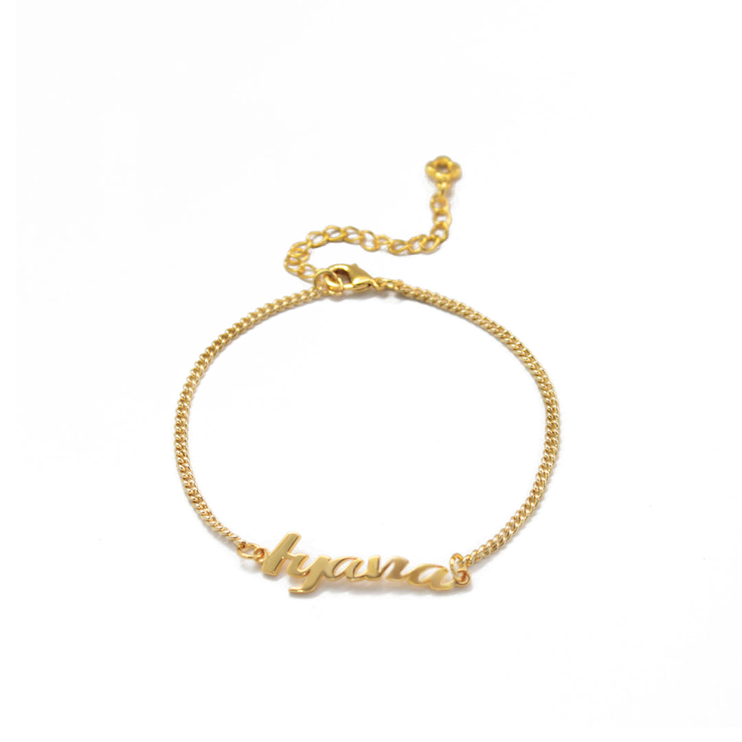 Personalized Family Name Bracelet Set – Custom Engraved Thin Chain for Moms & Kids, Matching Adjustable Jewelry