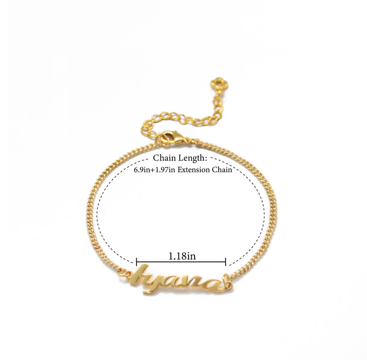 Personalized Family Name Bracelet Set – Custom Engraved Thin Chain for Moms & Kids, Matching Adjustable Jewelry
