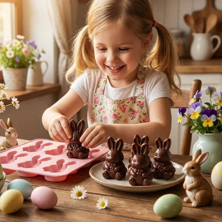 3D Bunny Ice Cube Mold – Cute Rabbit Silicone Ice Mold for Cocktails, Coffee & Easter Drinks