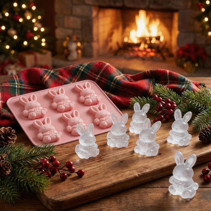 3D Bunny Ice Cube Mold – Cute Rabbit Silicone Ice Mold for Cocktails, Coffee & Easter Drinks