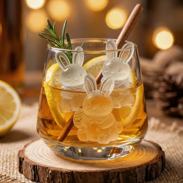 3D Bunny Ice Cube Mold – Cute Rabbit Silicone Ice Mold for Cocktails, Coffee & Easter Drinks