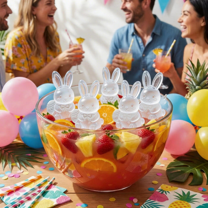 3D Bunny Ice Cube Mold – Cute Rabbit Silicone Ice Mold for Cocktails, Coffee & Easter Drinks