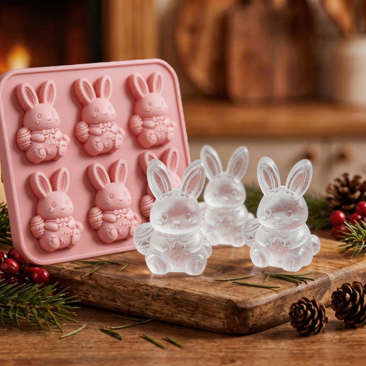 3D Bunny Ice Cube Mold – Cute Rabbit Silicone Ice Mold for Cocktails, Coffee & Easter Drinks