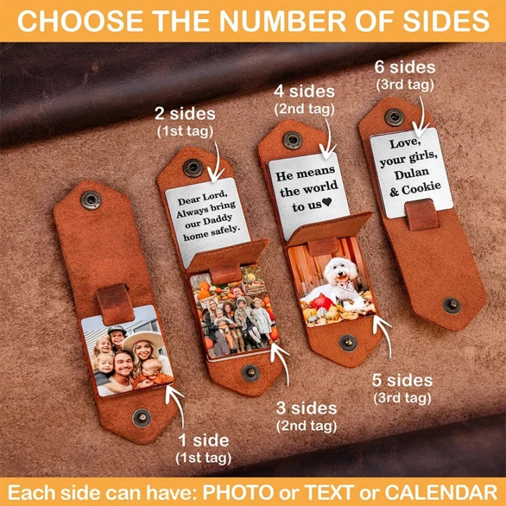 The Miles Apart Heritage Photo Keychain