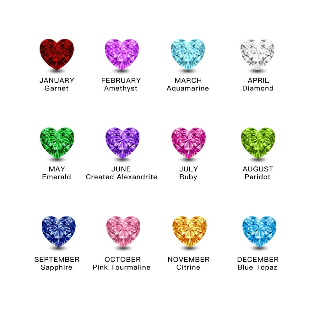 Personalized Engravable Baby Name Bracelet with Birthstone
