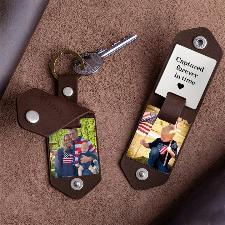 Custom Photo Heritage Keychain | 4th of July Independence Day Special