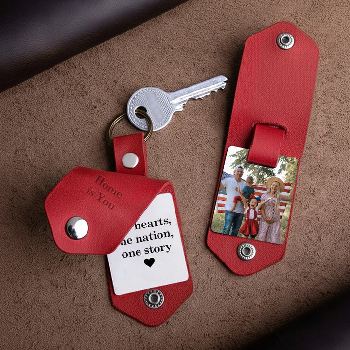 Custom Photo Heritage Keychain | 4th of July Independence Day Special