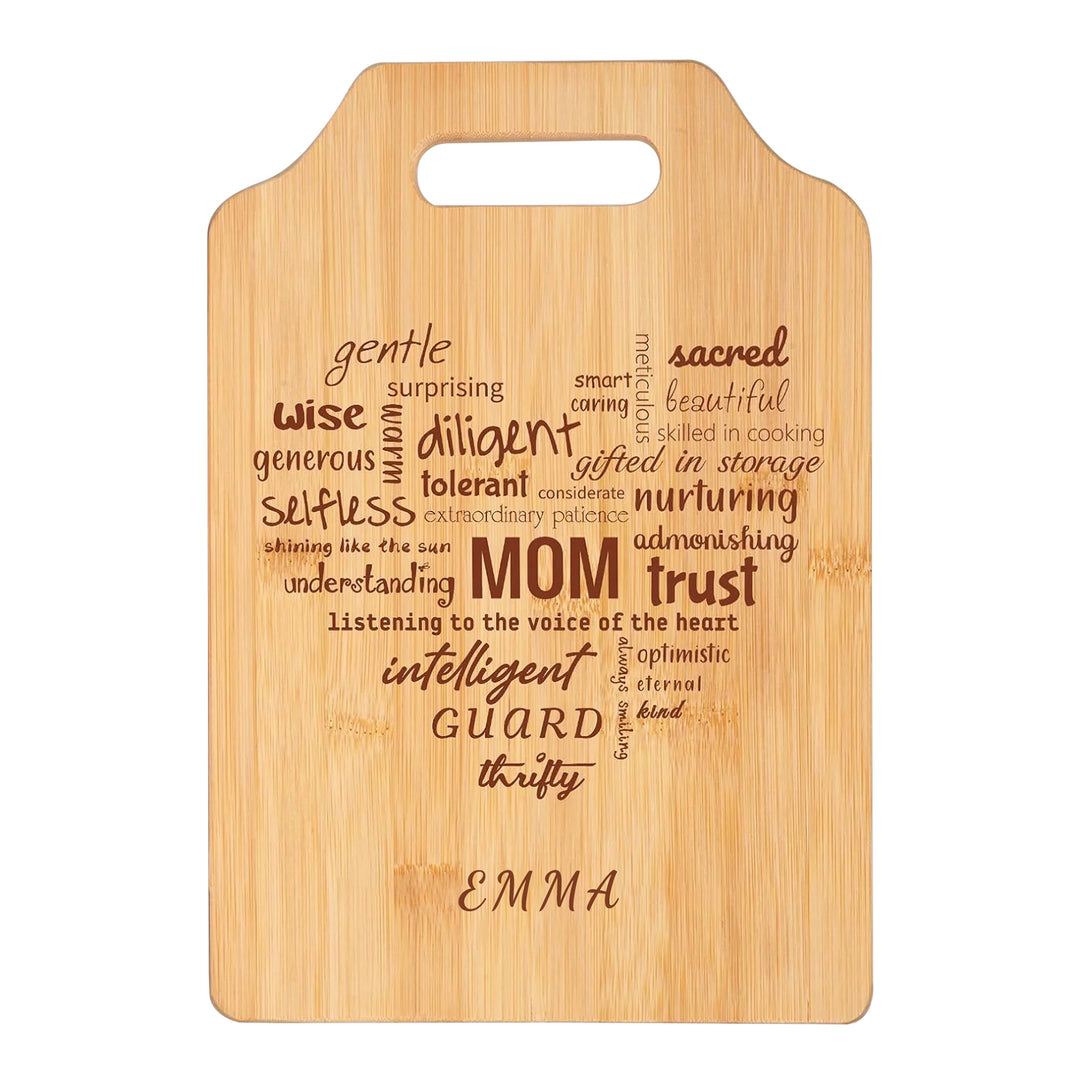 Personalized Dad Cutting Board Bamboo Cooking Board Gifts for Papa