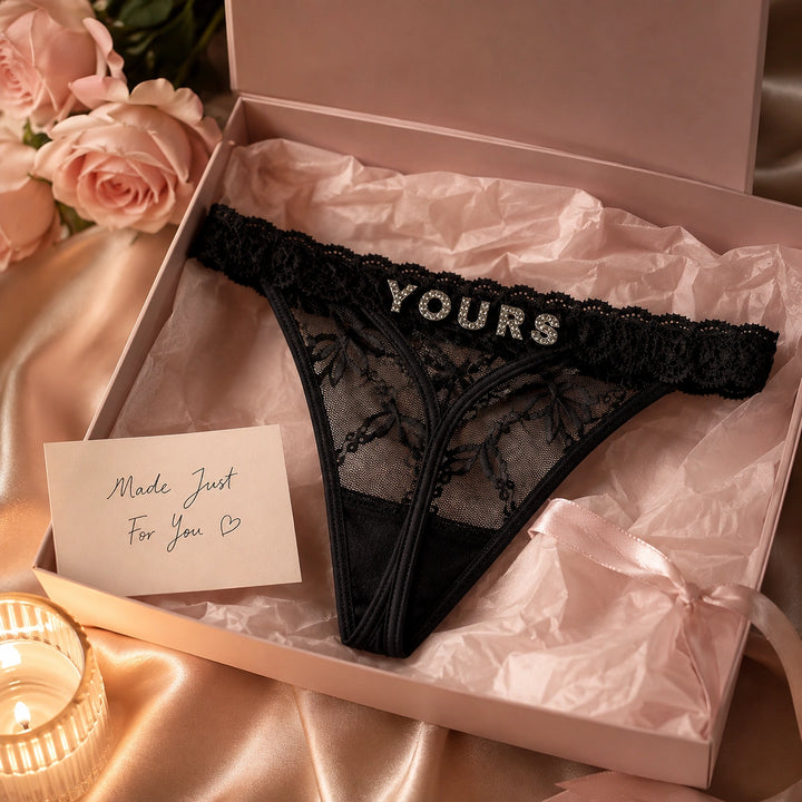 The "Private Promise" Custom Diamond Letter Thong