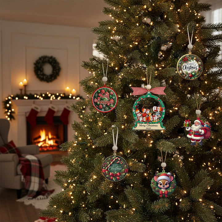 Personalized Christmas 2025 Family Name Cookies Ornament – 3-Layer Acrylic Shake Keepsake for Holiday Magic