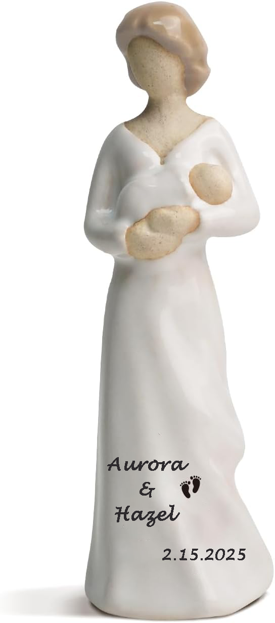 Personalized Hand-Painted Statue for Mom Porcelain Dolls for Women