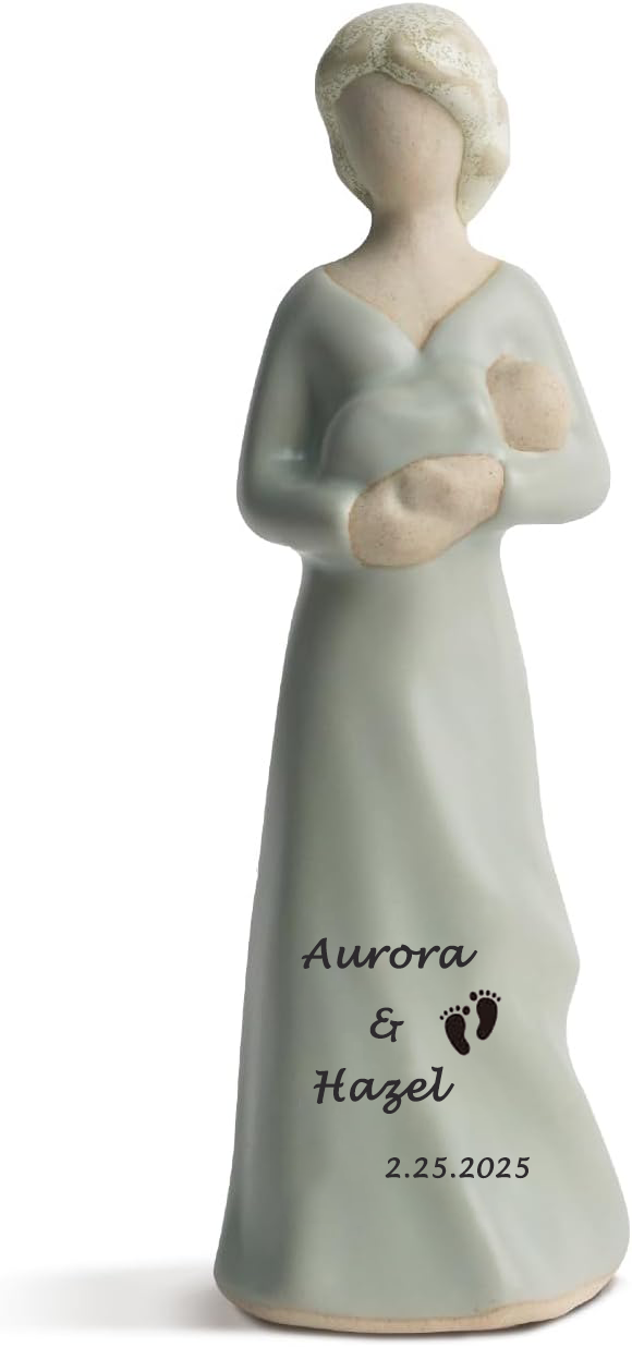 Personalized Pregnant Mom Statue - New Mom Gifts