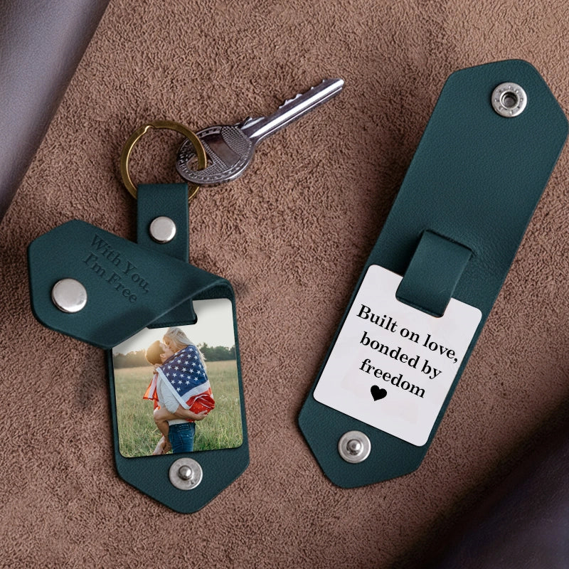 Custom Photo Heritage Keychain | 4th of July Independence Day Special