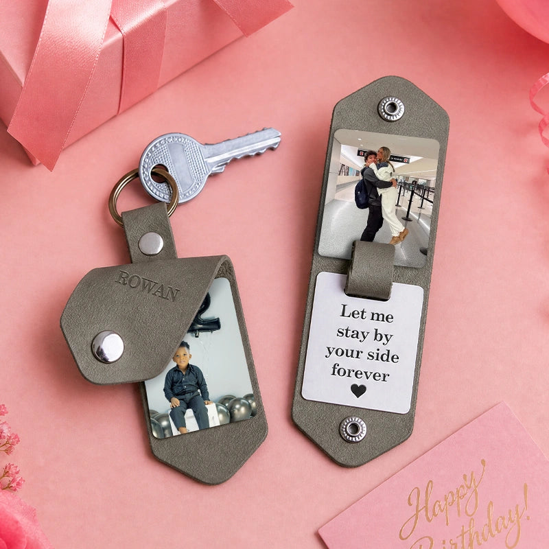 The Birthday Memory Leather Keychain