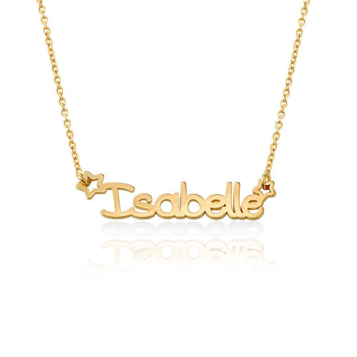 Personalized Star Childrens Name Necklace