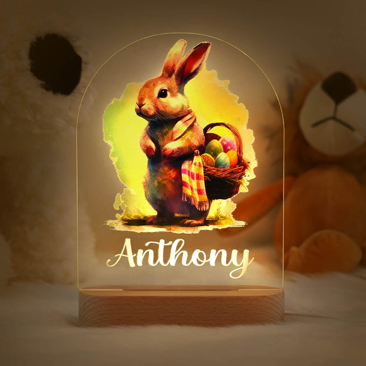 Personalized Easter Bunny Name Night Light