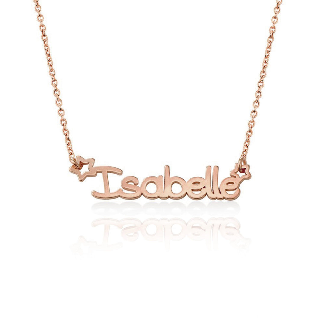 Personalized Star Childrens Name Necklace