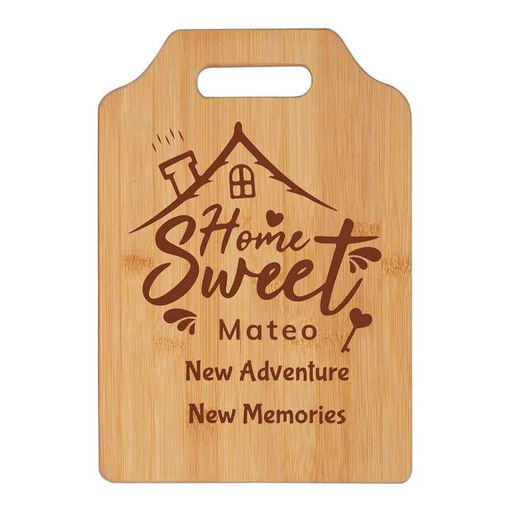 Personalized Heart Shape Bamboo Wood Cutting Board Gifts for Mom