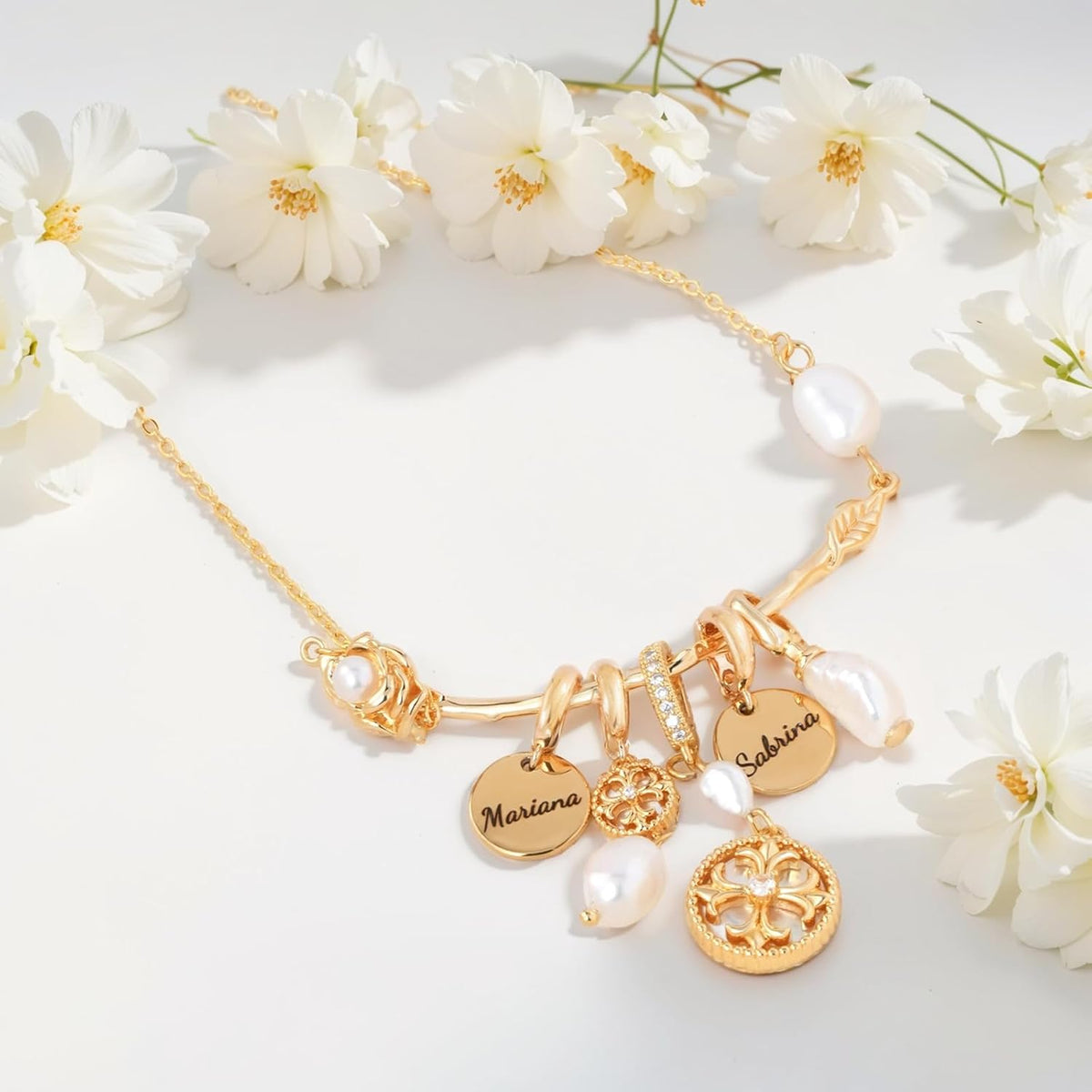 Personalized  Custom Name Necklace for Women - 18K Gold Plated Jewelry