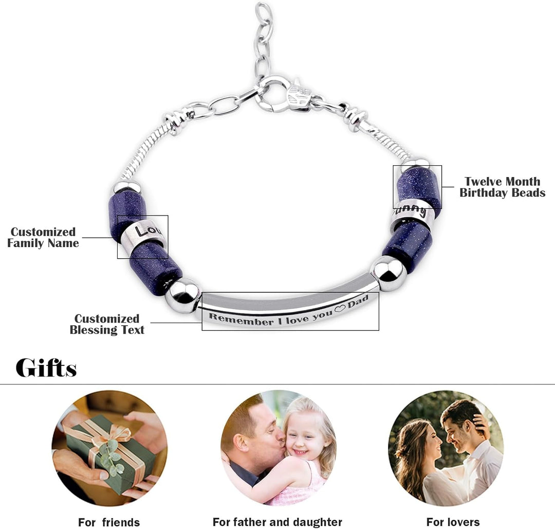 Personalized Bracelet for Men Women Couples Sisters Brothers Friendship Gifts