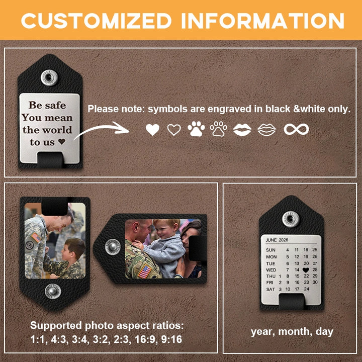 Custom Photo Heritage Keychain | 4th of July Independence Day Special