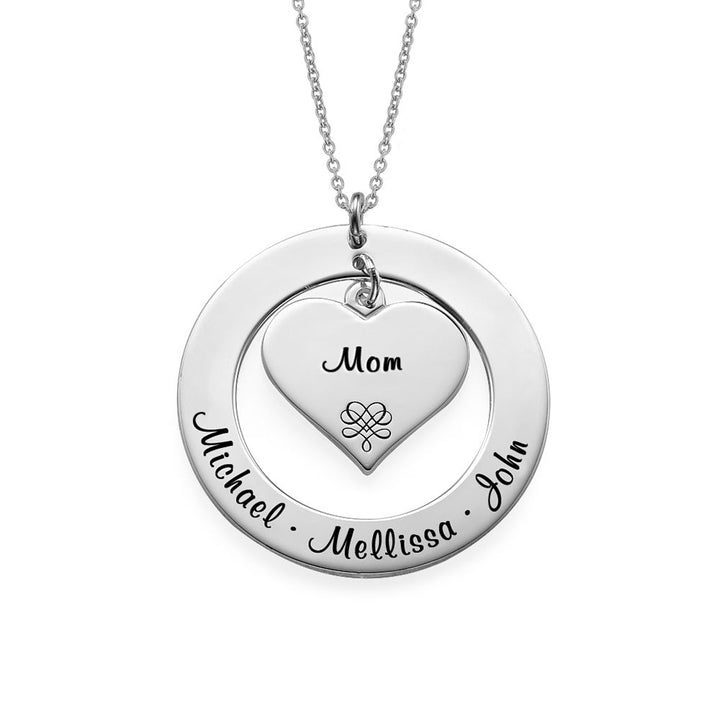 Personalized Family Name Locket Necklace